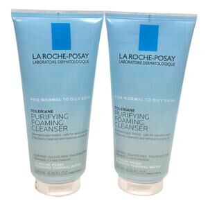 La Roche Posay Toleriane Purifying Foaming Cleanser Lot of 2 Brand New 6.76 FLOZ